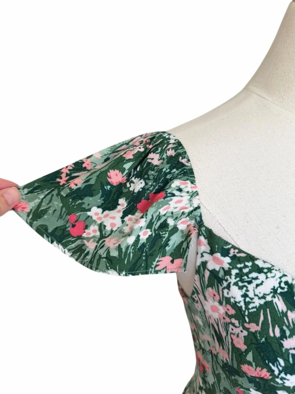 NEW Reformation Baxley Midi Dress in Bohemia Floral Sz 2 - Picture 5 of 13